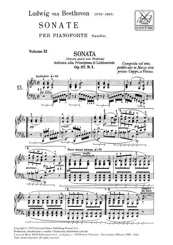 Sonate vol. 2 - Per Pianoforte - pro klavír